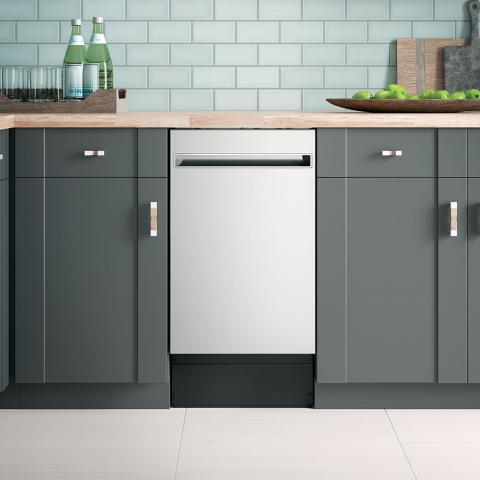 Haier 18" Built-In Dishwasher Stainless Steel