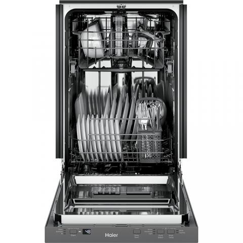Haier 18" Built-In Dishwasher Stainless Steel