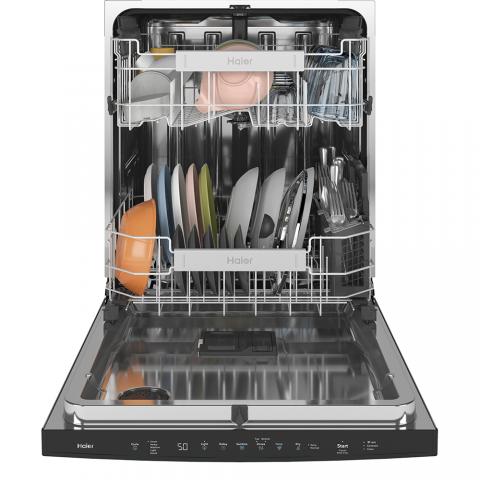 Haier Top Control Interior Dishwasher with Sanitize Cycle 