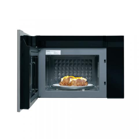 Haier 1.4 Cu. Ft. Over-the-Range Microwave Oven Stainless Steel
