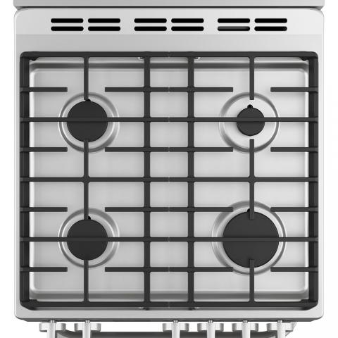 Haier 24" Gas Freestanding Range with Storage Drawer Stainless Steel