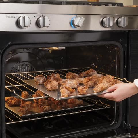 Haier 30" Gas Slide-In Gas Range with Wifi Stainless Steel