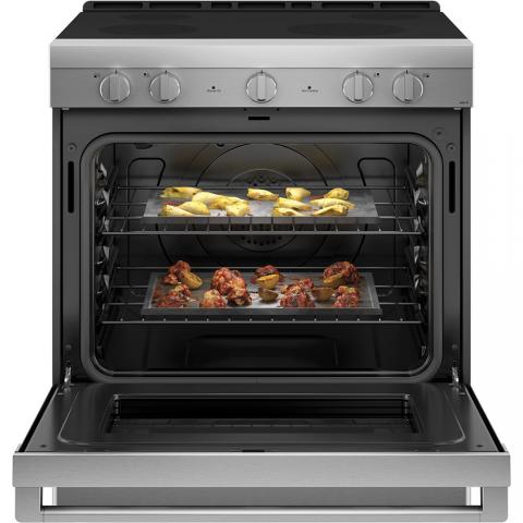 Haier 30" Electric Slide-In Range with Wifi Stainless Steel