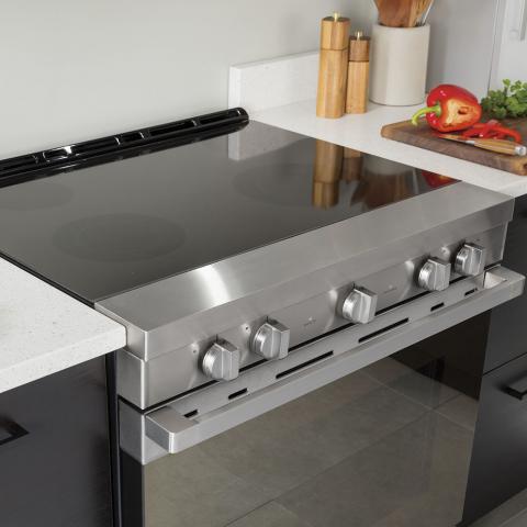 Haier 30" Electric Slide-In Range with Wifi Stainless Steel