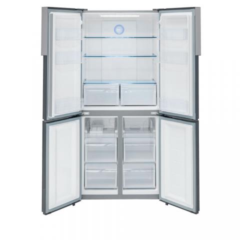 Haier 16 Cu. Ft. Quad Door Refrigerator Stainless Steel