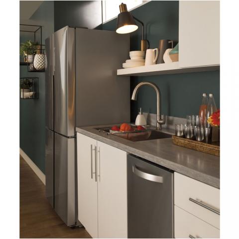 Haier 16 Cu. Ft. Quad Door Refrigerator Stainless Steel