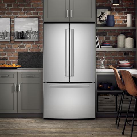 Haier ENERGY STAR® 27.0 Cu. Ft. French-Door Refrigerator Fingerprint Resistant Stainless Steel